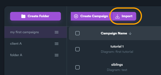 Campaign Import