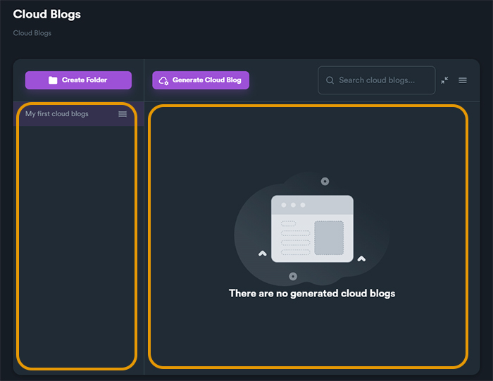 Cloud Blogs Generator