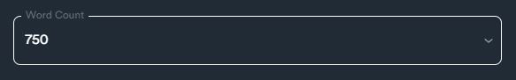 Article Builder Word Count