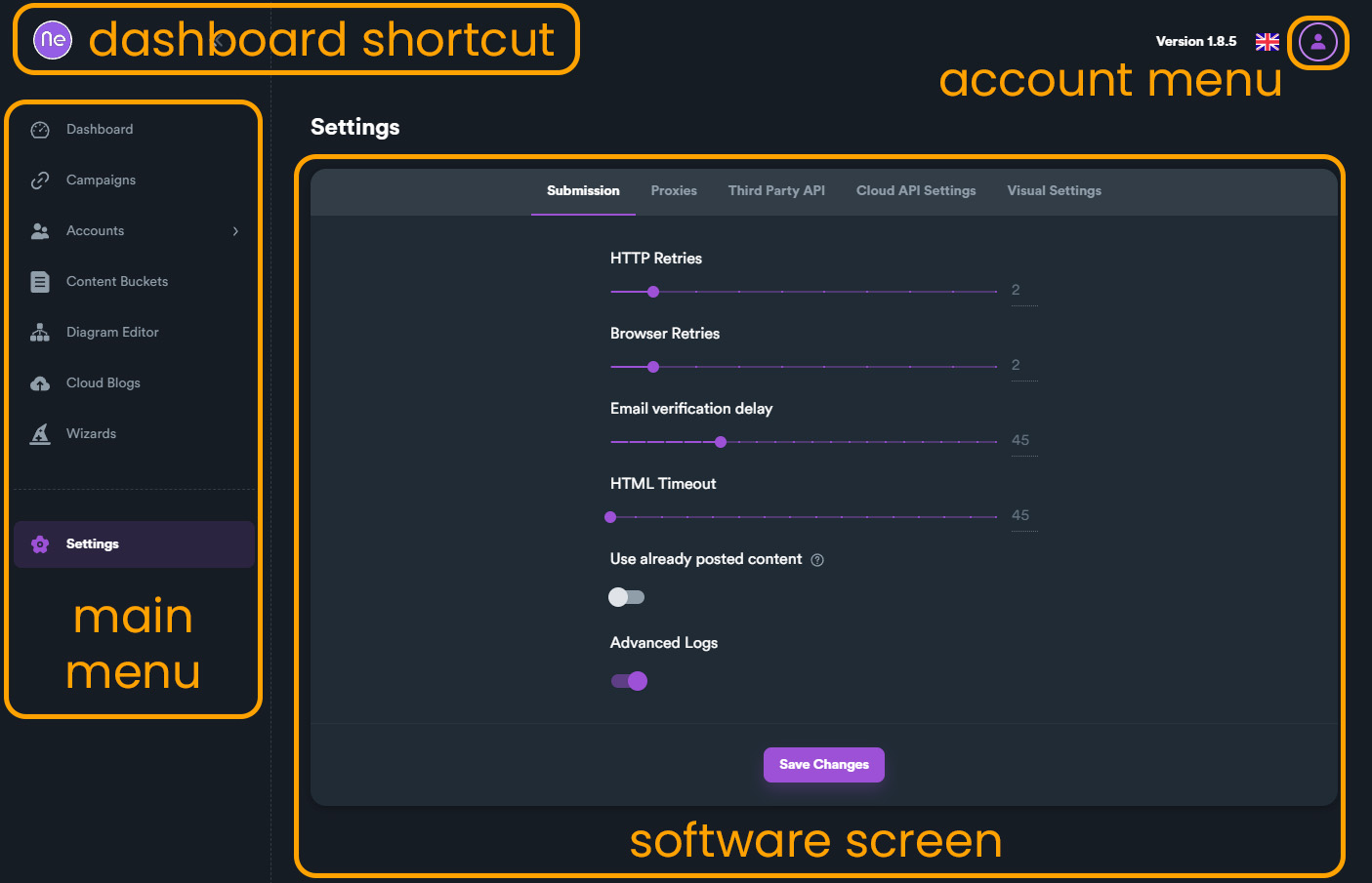 Software Areas Overview