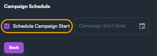 Schedule Settings 1