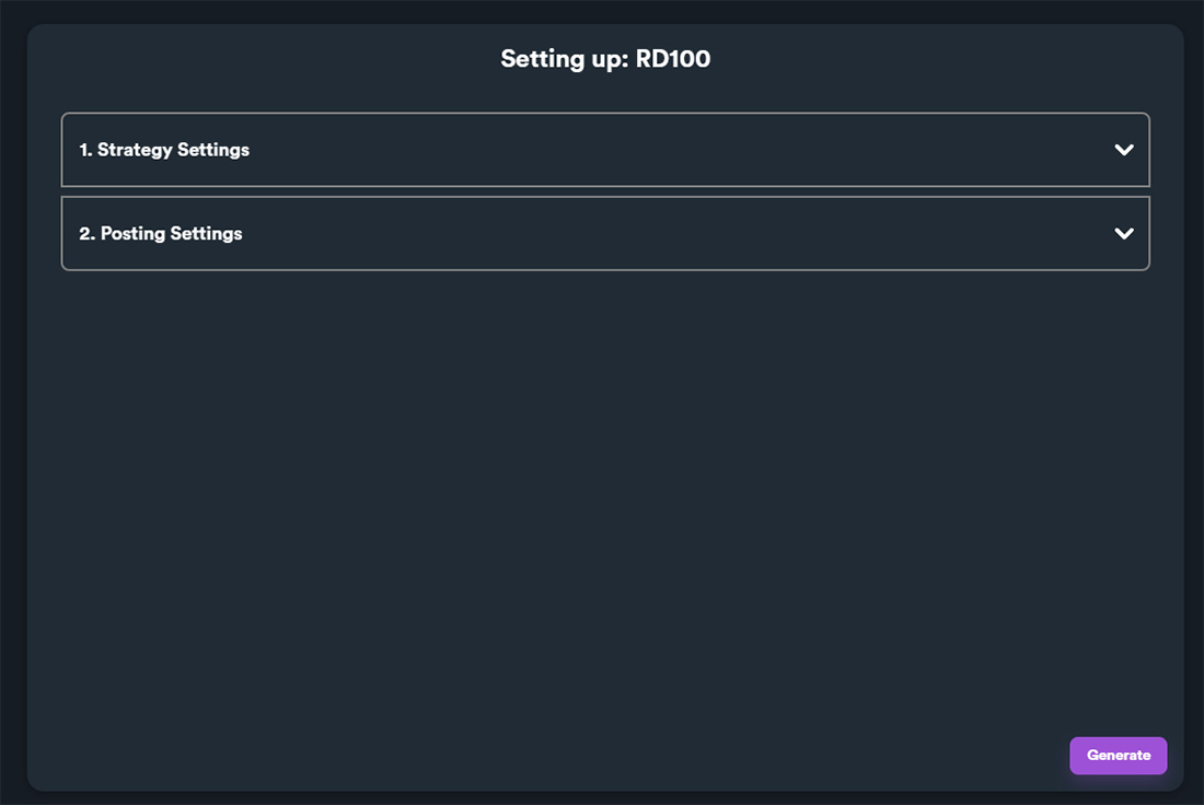 RD100 Two Steps